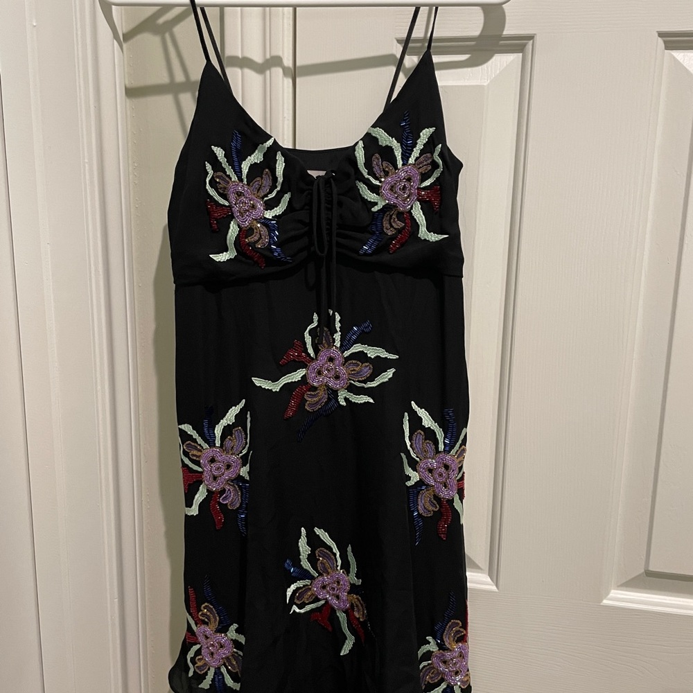 Cinq A Sept Sequined Evening Dress